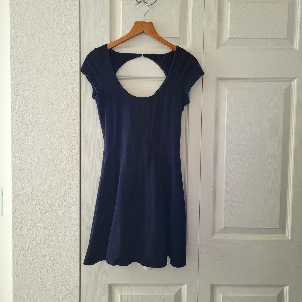 American Eagle stretch Mini Back window Little Black Dress